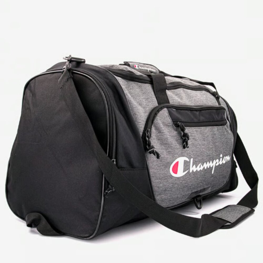 NWT Champion Forever Champ Expedition Duffel Bag Heather Grey Retail $60.00